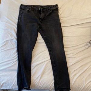 American Eagle Jeans Black Wash 38x32 slim stretch fit
